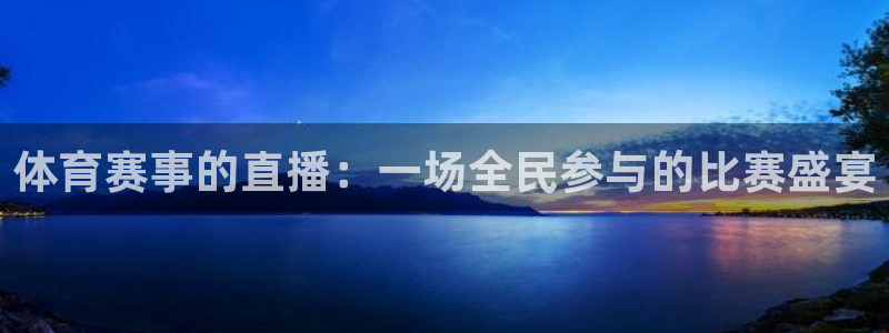 体育赛事的直播：一场全民参与的比赛盛宴